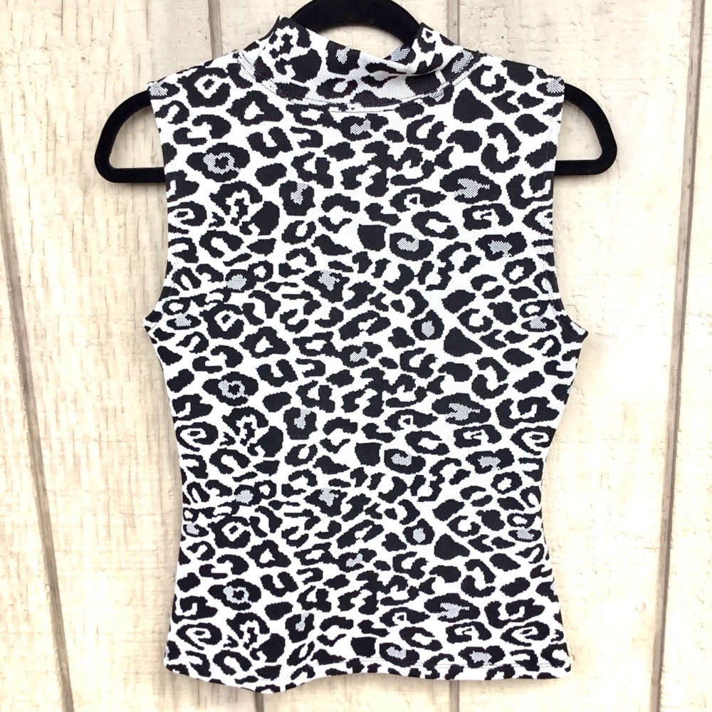 Marc New York Leopard sleeveless Top - Small - Picture 2 of 8